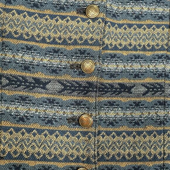 VTG Pendleton Originals Aztec Vest Women's Size 6 Wool Button USA Western - Picture 2 of 7